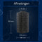 Lumiz Solar Tuinverlichting - Tuinverlichting op zonne energie - Tuinverlichting - Buitenlampjes - Tuinverlichting op zonneergie - Buitenverlichting - Decoratie - Mosaic Cylinder - 28 cm - Taupe