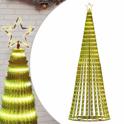 vidaXL - LED-kerstboom - 475 - LEDs - warm - wit - 247 - cm