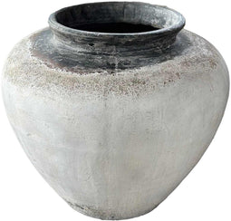 PTMD Bloempot Jinsu - 80x80x70 cm - Cement - Wit