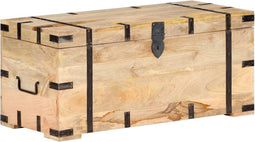 vidaXL - Opbergkist - 90x40x40 - cm - massief - mangohout