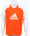 adidas Little Kids Logo Tee - Sportshirt - Kinderen - Maat 98 - Oranje;Wit