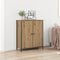 vidaXL - Zijtafel - Artisan - Eiken - 70x30x80 - cm - Gebonden - Hout - en - Staal