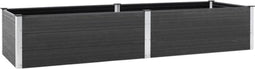 vidaXL - Plantenbak - verhoogd - 200x100x54 - cm - HKC - grijs