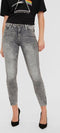 Noisy May NMKIMMY - Slim fit ankle jeans - Ritsdetails bij de enkels - Maat 25