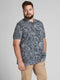 JACK&JONES PLUS JPRBLUWIN LIGHT LEO AOP POLO PS - Heren Poloshirt - Gebloemde all over print - EU4XL