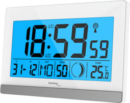 Technoline digitale wekker - WS 8056 - 144x96x38mm - wit/zilver - TL-WS8056