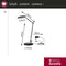 Paulmann AS Numis LED Desk lamp 11W zwart White Switch dim kab 2,00m