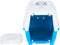 vidaXL - Reismand - 48x31,5x33 - cm - polypropeen - wit - en - blauw