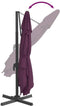 vidaXL - Zweefparasol - met - LED-verlichting - 400x300 - cm - bordeauxrood