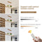 Rustieke LED Houten Hanglamp 100 cm – Dimbare Eettafelverlichting met Afstandsbediening
