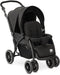 Deryan Elena - Luxe dubbele buggy - Compact lichtgewicht - Zwart