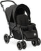 Deryan Elena - Luxe dubbele buggy - Compact en lichtgewicht - Zwart