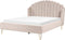 AMBILLOU - Bed - Lichtbeige - 160 x 200 cm - Polyester