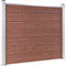 vidaXL - Schuttingpaneel - 175x146 - cm - HKC - zwart