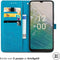 iMoshion Hoesje Geschikt voor Nokia C32 Hoesje Met Pasjeshouder - iMoshion Mandala Bookcase - Turquoise