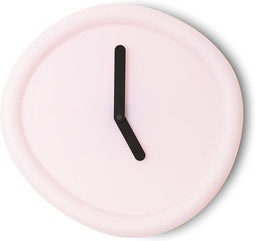 Ronde Klok Babyroze / Round Clock Babypink - Design klok Werkwaardig