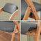 SoBuy FST92-SG - Klapstoel Set van 2 - Opvouwbaar met Zitkussen - Donkergrijs (2 stuks)