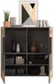 Furnilux Freno - Highboard - Praktische indeling - Grijs Eiken 37x120x117cm