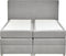 MINISTER - Boxspringbed - Lichtgrijs - 160 x 200 cm - Polyester