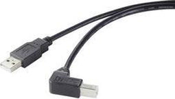 Renkforce RF-4613068 - USB A naar USB B Kabel - 0,5 m - Zwart