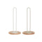 Houder voor keukenpapier Home ESPRIT Beige Grijs Natuurlijk Metaal Rubberwood 15 x 15 x 31 cm (2...