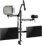Statief standaard studio vloggen podcasting broadcasting gaming streamen - 2 beeldschermen