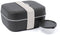 Amuse Lavender Lunchbox 3-in-1 - Brooddoos met Rekker en Sauspotje - Paars - 180 x 150 x 85 mm