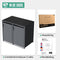 Avalo Kliko Ombouw 2 Vaks - Containerombouw voor 2 Containers - Afvalcontainer Ombouw Dubbel Metaal - Antraciet 7016