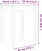vidaXL - Wandtafel - 55x55x75 - cm - massief - grenenhout - wasbruin
