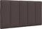 vidaXL - Hoofdbordkussen - 90 - cm - stof - donkerbruin