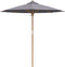 vidaXL - Donkergrijze - Tuinparasol - 217x230 - cm - van - Bamboe
