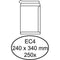 250 Witte zelfklevende akte enveloppen EC4 240 x 340 mm