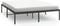 vidaXL - Bedframe - metaal - zwart - 140x200 - cm
