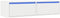 vidaXL - Tv-meubel - met - LED-verlichting - 100X35,5x25 - cm - wit