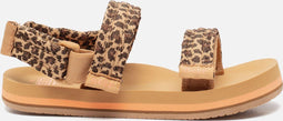 Reef Kids Ahi Convertible Leopard - Meisjes Slippers - Bruin/Panterprint - Maat 35