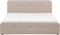 RENNES - Bed met opbergruimte - Beige - 180 x 200 cm - Polyester