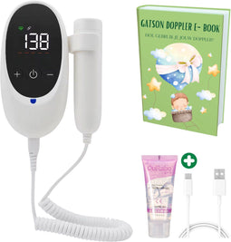 Gatson Premium Doppler - Doppler baby - USB Oplaadbaar - Inclusief E-book en Doppler gel