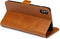 Dbramante1928 iPhone XS Max - Flip cover - Magneetsluiting en ruimte voor pasjes - Cognac