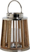Kaarshouder Dkd Home Decor Bruin Zilverkleurig Natuurlijk Kristal Mangohout 26 X 26 X 31 Cm