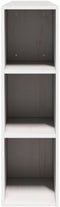 vidaXL - Hoofdbord - met - opbergruimte - 180 - cm - massief - grenenhout - wit