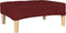 vidaXL - Voetenbank - 78x56x32 - cm - stof - wijnrood