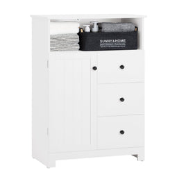 SoBuy Badkamerkast, Badkamer Kolomkast, Lage Kast, Staande Kast, Dressoir, Opbergkast
