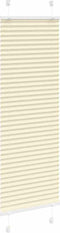 vidaXL - Plissé - rolgordijn - 50x150 - cm - stofbreedte - 49,4 - cm - polyester - crème