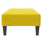 Voetenbank 77x55x31 cm fluweel geel