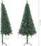 vidaXL - Kunstkerstboom - hoek - 240 - cm - PVC - groen