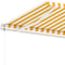 vidaXL - Luifel - vrijstaand - automatisch - 600x300 - cm - geel - en - wit