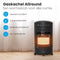 Auronic AU3217 - Gaskachel - 4200W - tot 60 m² - 3 warmtestanden - Zwart