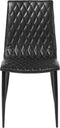 MONTANA - Eetkamerstoel - Zwart - Kunstleer