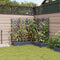 vidaXL - Tuinplanter - met - Trellis - 5 - stuks - Grijs - 120x120x125,5 - cm