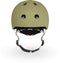 Scoot & Ride Helmet – Kinderhelm – XS 45-51 cm – LED achterlicht – magnetische sluiting – verstelbaar – Olijf